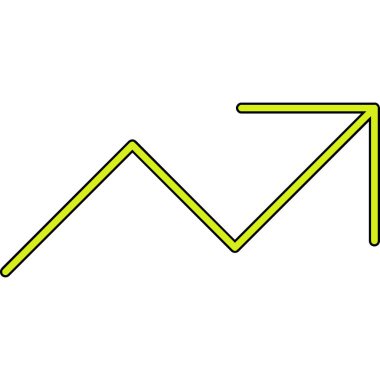 grafik grafik çizelgesi simgesi ana hat biçiminde