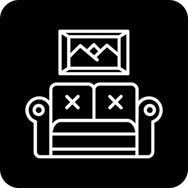 Televizyon. Web simgesi basit illüstrasyon