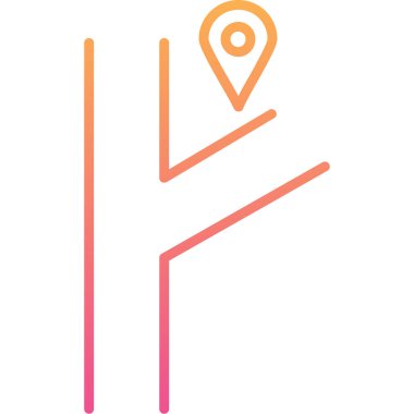 konum simgesi, modern vektör çizimi tasarımı