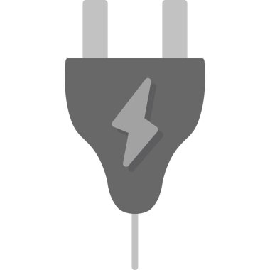 Elektrik Düz Vektör Simgesi