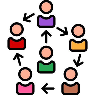 Grup simge vektör çizim