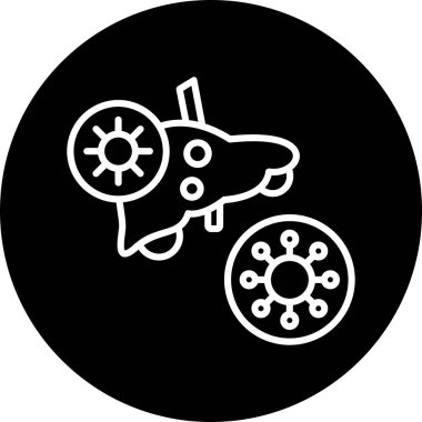 Drone simgesinin vektör illüstrasyonu