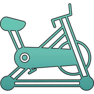 koşu bandı simgesi vektör çizimi