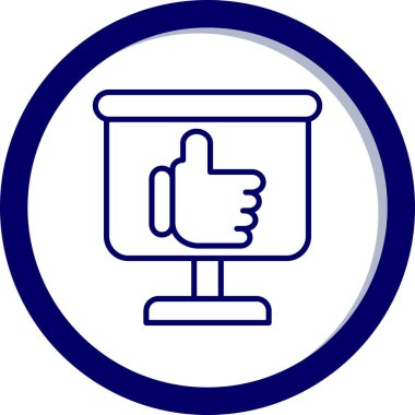 Bir başparmağın vektör illüstrasyonu