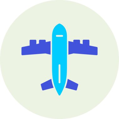 Uçak. Web simgesi basit illüstrasyon