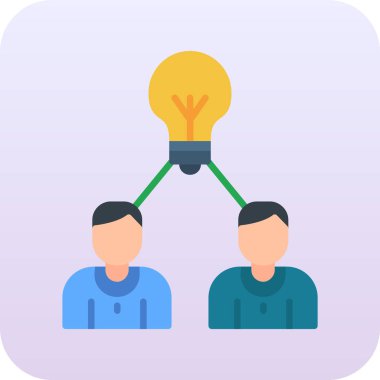 yaratıcı bir fikir simgesi. vektör çizim