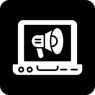 Konuşmacı simgesi, basit illüstrasyon