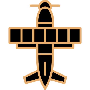 Ordu askeri uçak simgesi - taslak biçimi