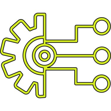 dişli simgesi, vektör illüstrasyon tasarımı