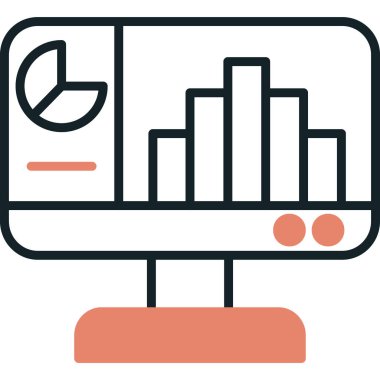grafik ikonu vektör illüstrasyonu