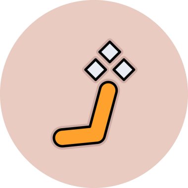 Buz hokeyi ikonunun vektör illüstrasyonu