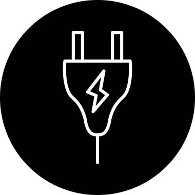 vektör elektrik fişi simgesi