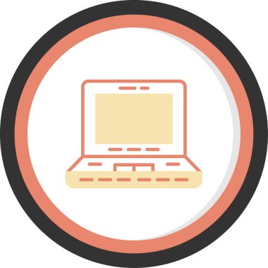 Bilgisayar. Web simgesi basit illüstrasyon