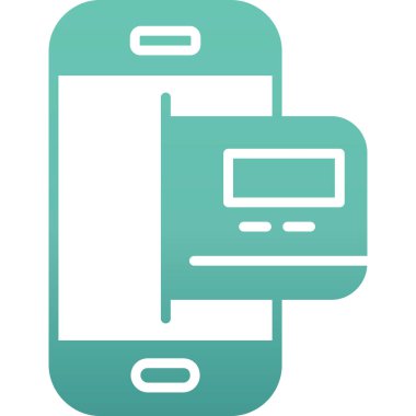 akıllı telefon simgesi vektör illüstrasyonu