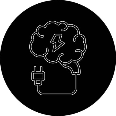 Modern b 'nin vektör çizimi enerji simgesinden yoksun