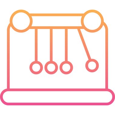 Abaküs. Web simgesi basit illüstrasyon