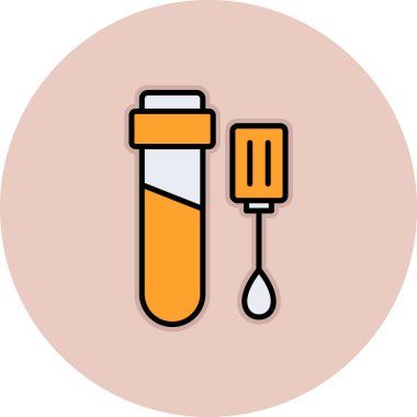 test tübü ikon vektör çizimi