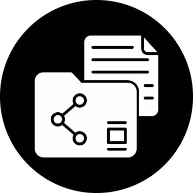 Belge. Web simgesi basit illüstrasyon