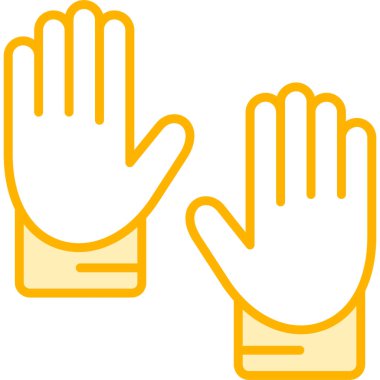 Eldiven. Web simgesi basit illüstrasyon