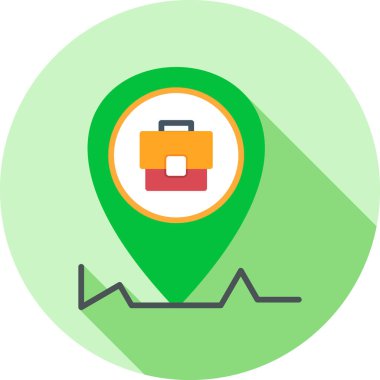 konum haritası simgesi düz biçimli