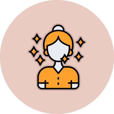 avatar. Web simgesi basit illüstrasyon