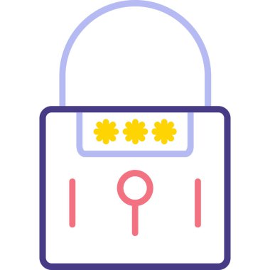 Bir çiçek simgesinin vektör illüstrasyonu