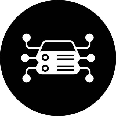 araba simgesi vektör illüstrasyonu