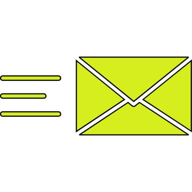E- posta simgesi vektör illüstrasyonu