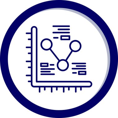 Veri analizi. Web simgesi basit illüstrasyon