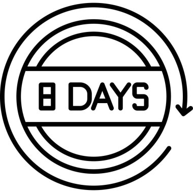 Günler. Web simgesi basit tasarım