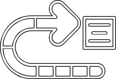 otomobil lastiği servis simgesi ana hat biçiminde