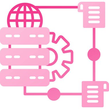 küresel zeka simgesi vektör illüstrasyonu