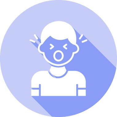 kızgın. Web simgesi basit illüstrasyon