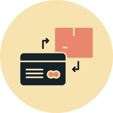 Kart. Web simgesi basit illüstrasyon