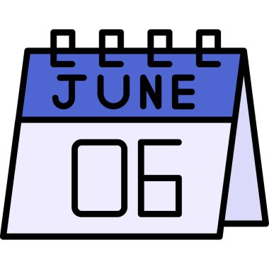 Takvim simgesi, vektör çizimi