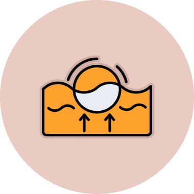 yüzen maske vektör simgesi