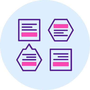 Belge simgesinin vektör illüstrasyonu