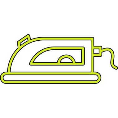 Elektrik kablosunun vektör ana hatları simgesi