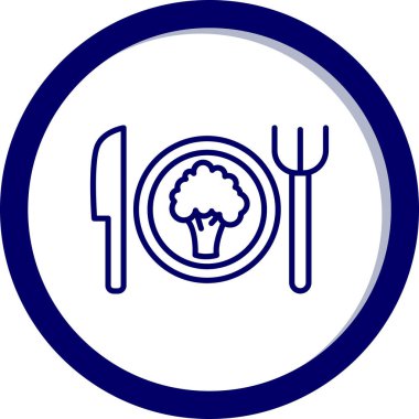 Gıda simgesinin vektör illüstrasyonu