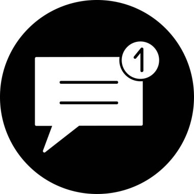 ileti ikonu vektör illüstrasyonu