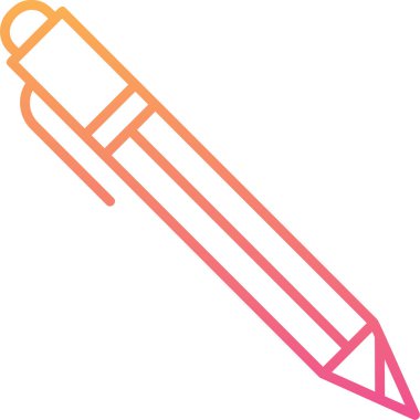 Kalem. Web simgesi basit illüstrasyon