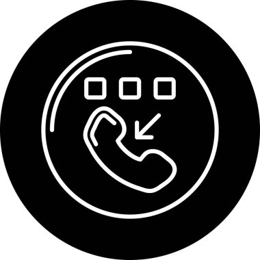 çağrı simgesi, vektör illüstrasyonu