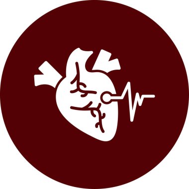 Bir kalbin vektör illüstrasyonu