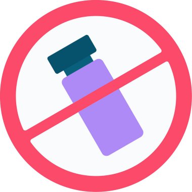 Sigara ikonu yok. vektör illüstrasyonu