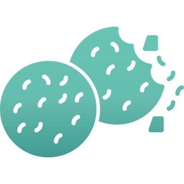 yeşil karpuz simgesi, vektör illüstrasyonu