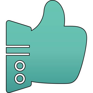 Başparmak yukarı. Basit tasarım