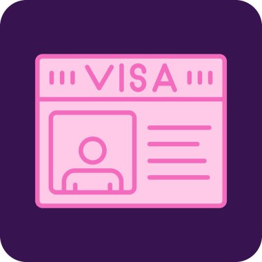 Visa. Web simgesi basit illüstrasyon