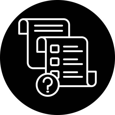 belge simgesi, vektör çizimi