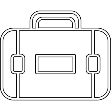 evrak çantası izole edilmiş simge tasarımı