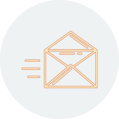 zarf e- posta simgesi vektör illüstrasyonu